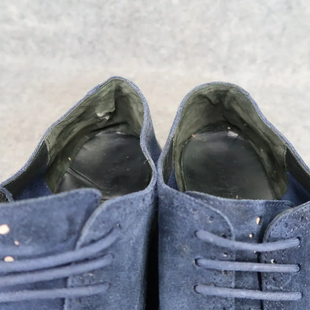 Cole Haan Shoes Mens 13 Oxfords Wingtip Lunargrand Leather Classic Blue Fashion